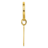 Gold-plated Kelly Waters Patterned Edge Key Ring